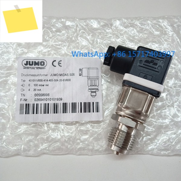 100Mbar 독일 JUMO MIDAS S06 저압 압력 트랜스미터 401011000 TN00558996 제품 이미지
