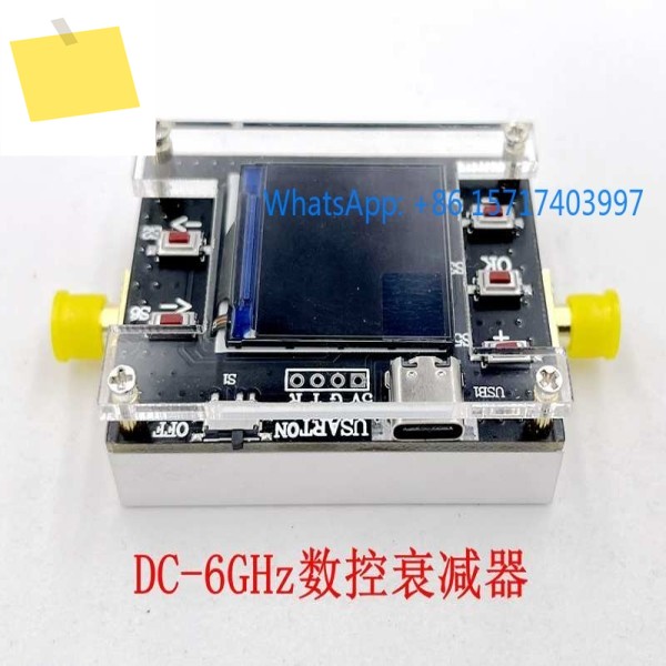 TYPE-C 6G 디지털 프로그래밍 가능 RF 감쇠기 30DB TFT 디스플레이 CNC 쉘은 통신을 지원합니다 제품 이미지
