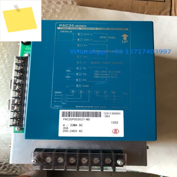 일본산 삼상 전력 조절기 PAC35P003037-NO 제품 이미지