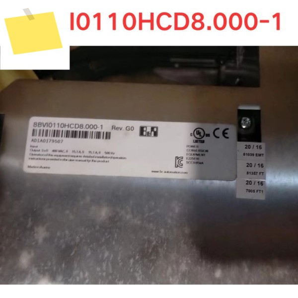 중고 8BVI0110HCD8.000-1 이중 축 서보 드라이버 기능 테스트 OK 좋은 품질 새 제품 문의하시기 바랍니다 제품 이미지