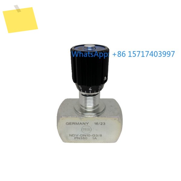 독일 MHA Merkian 단방향 스로틀 밸브 NDRV DN20 G1 PN350 1A 8 유량 조절 제어 제품 이미지