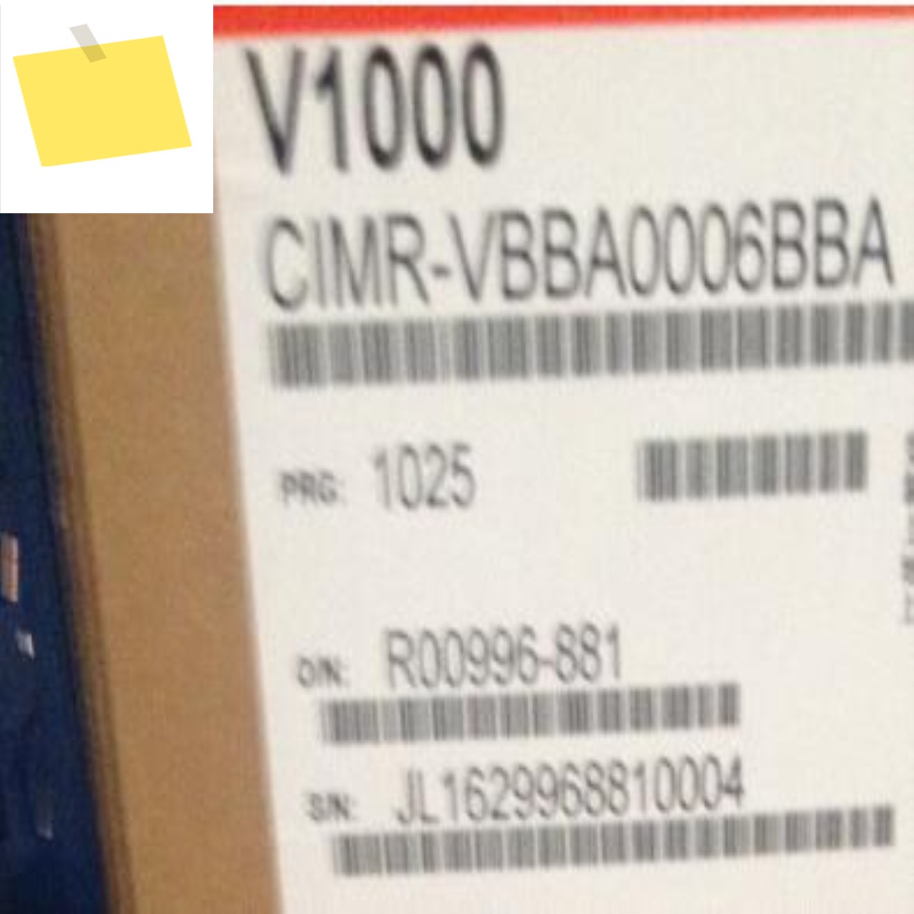 V1000 인버터 CIMR-VBBA0006BBA, 0.75KW 제품 이미지