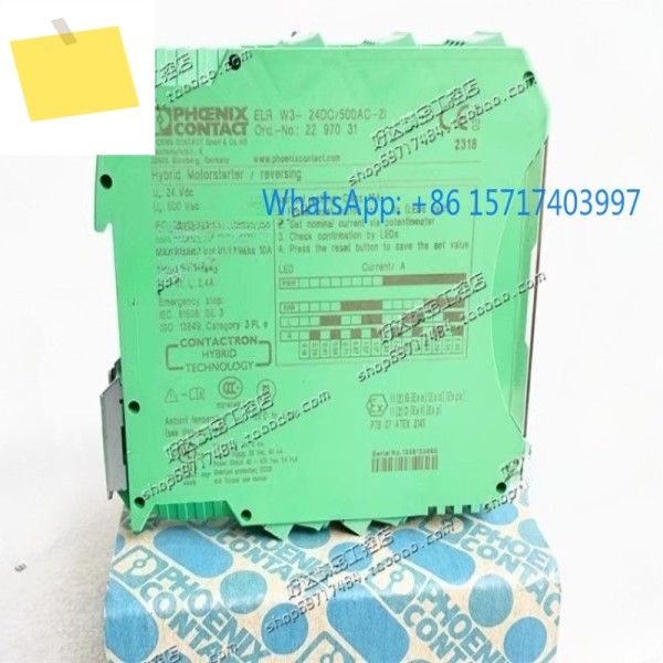 PHCENIX CONTACT 모터 스타터 ELR W3-24DC500AC-2I 부품 번호: 2297031 제품 이미지