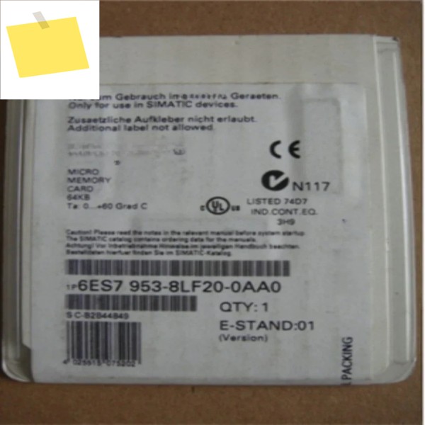 S7-300 64KB MMC 메모리 카드 6E7953-8LF11203031-0AA0 제품 이미지