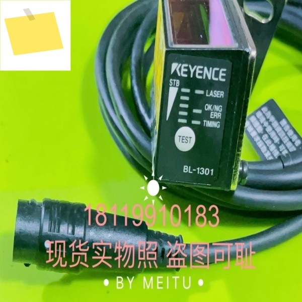 KeyenceKeyence BL-1301 바코드 리더기 포장되지 않은 컬러 센서사진에 표시됨 제품 이미지