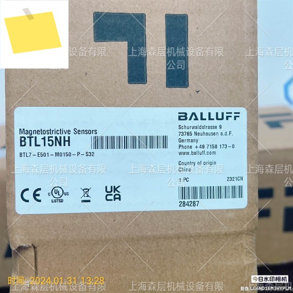 독일 수입 BALLUFF Balluff 변위 센서 BTL7-E100-M0600-B-S32 제품 이미지