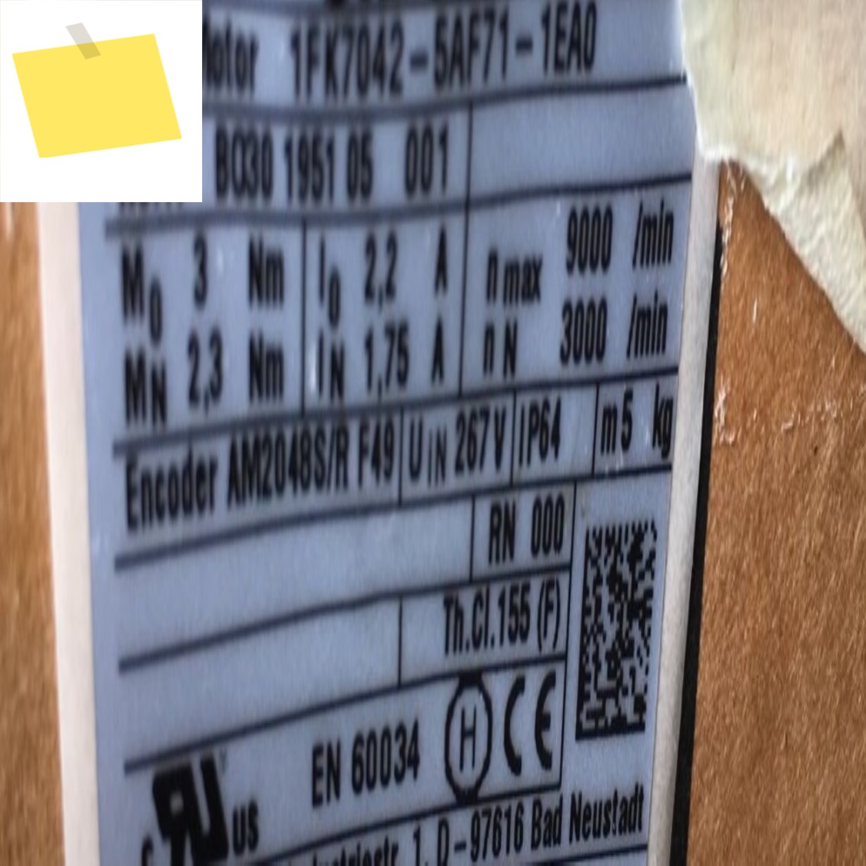 새롭고 독창적인 서보 모터 1FK7042-5AF71-1EA0 제품 이미지