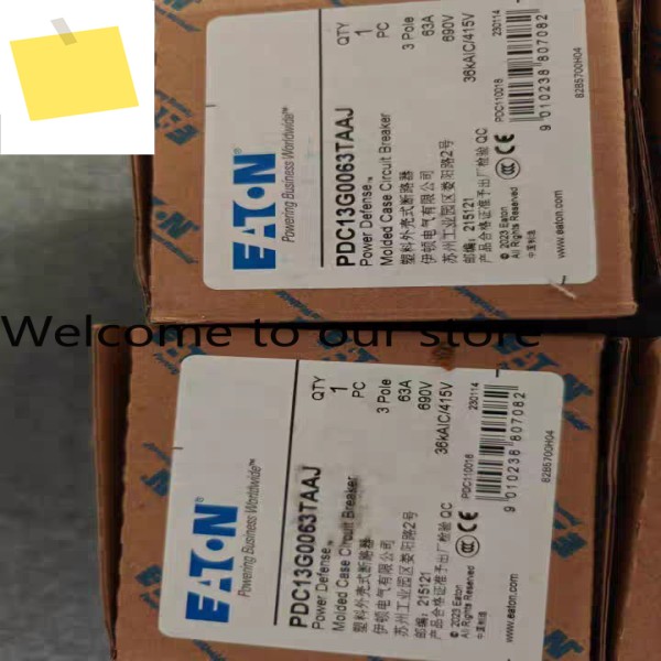 Eaton PDC13G0063TAAJ 신품 PDC 시리즈 몰드형 케이스 회로 차단기는 크기가 작고 설치가 용이합니다. 제품 이미지