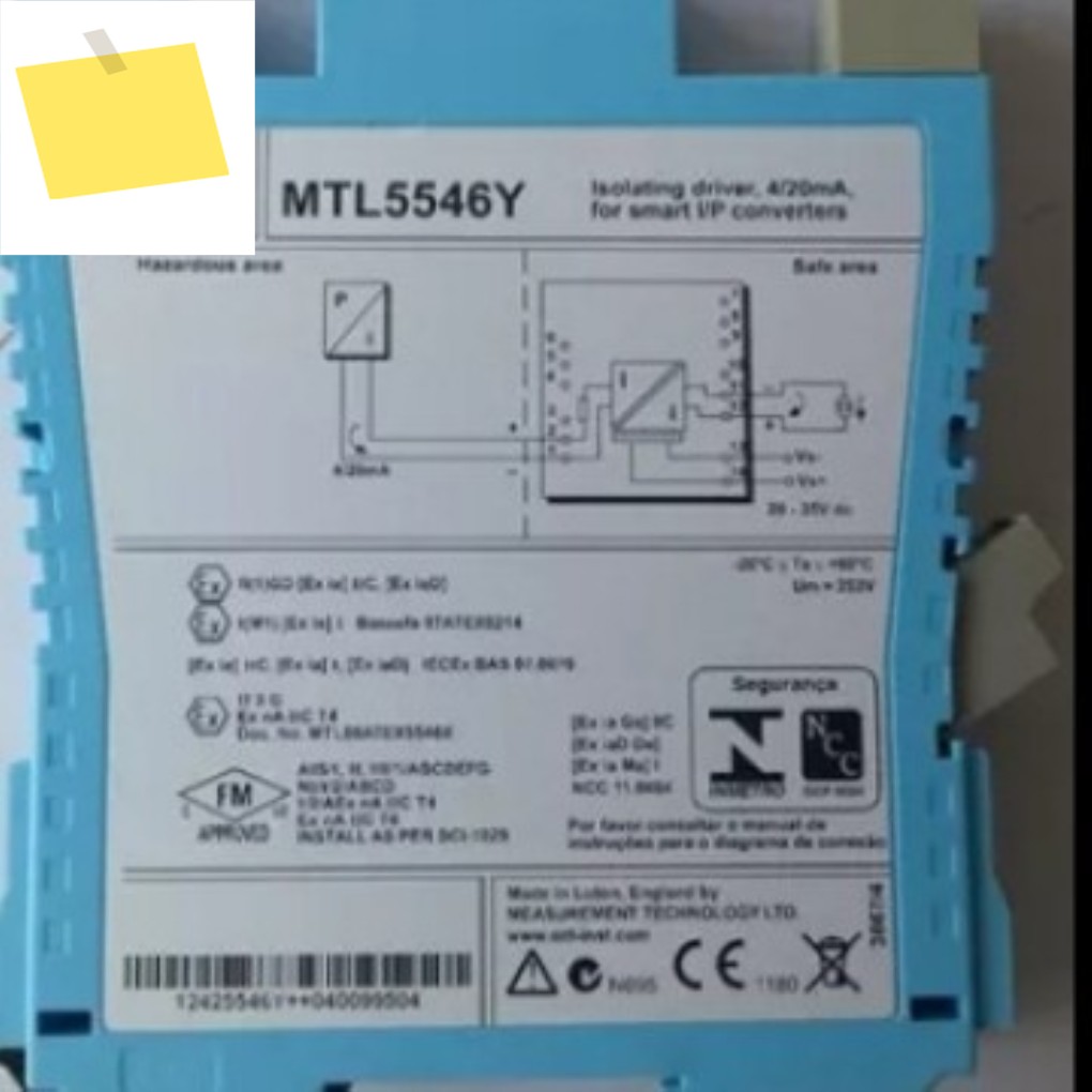 MTL5546Y 안전 배리어 가 있으며, 기타 제품도 대량으로 있습니다. 필요한 경우 문의하시기 바랍니다 제품 이미지