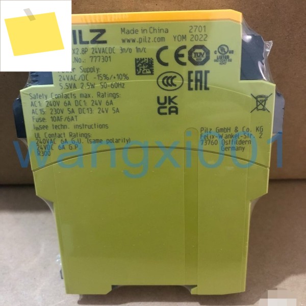 1개 안전 릴레이 X28p 777301 DHL 브랜드 새제품 오리지널 PLC 제품 이미지