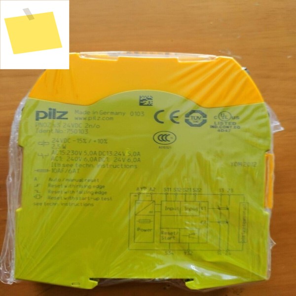 1개 안전 릴레이 S3 750103 24vdc 2no 완전 새 제품 원본 PLC 제품 이미지