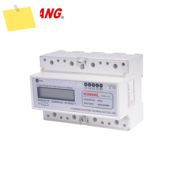 화방 7 모듈형 DDM100TC 삼상 사선형 디엔 레일 에너지 미터 MODBUS RTU 제품 이미지