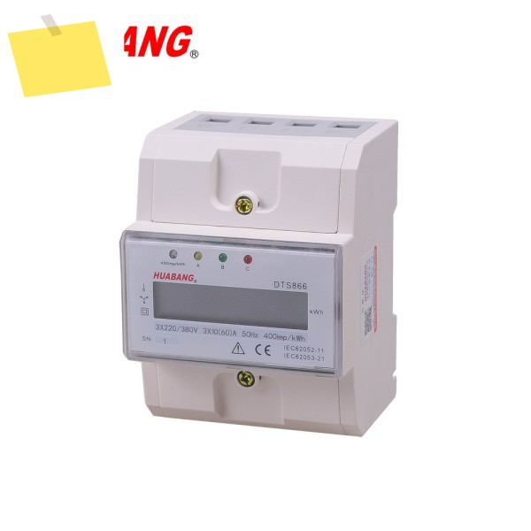 DDM100TC 삼상 DIN 레일 에너지 미터 3상 kWh 4P LCD 디스플레이 전력 제품 이미지