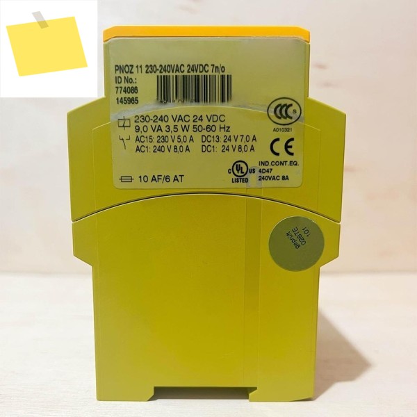 11 774086 안전 릴레이 230-240vac 24vdc 7no 새 제품 정품 Plc 제품 이미지