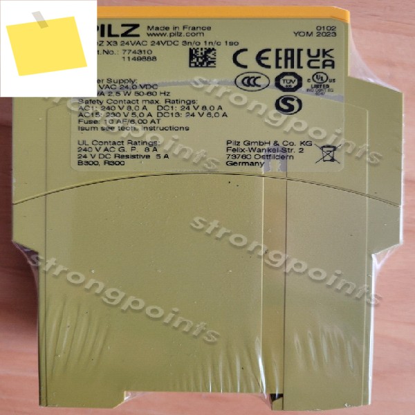 X3 안전 릴레이 774310 24VACDC 3NO 1NC 1SO 스크류 터미널 브랜드 새제품 오리지널 PLC 제품 이미지