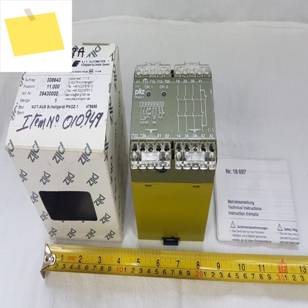 Pnoz-1 Safety Relay - 475695 24vdc 24w 35w 3s10 2 Brand New Original Spot Plc 제품 이미지