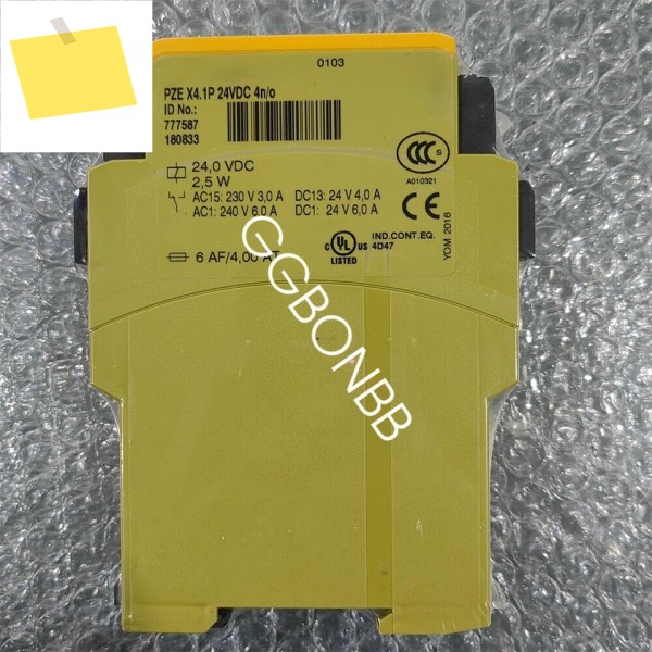 안전 릴레이 777587 24v Pze X41p용 페덱스 또는 DHL UPS 브랜드 신품 오리지널 PLC 제품 이미지