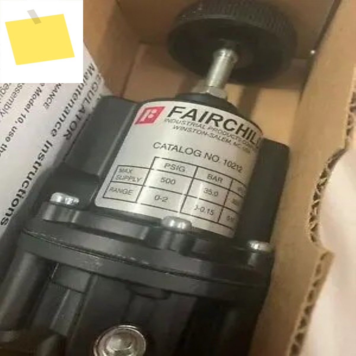 FAIRCHILD 압력 조절 밸브, 감압 10212 스폿 제품 이미지