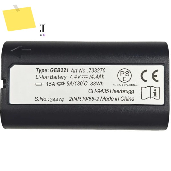 하이 퀄리티 GEB221 배터리, 라이카 토탈 스테이션, TS02, TPS1200 측량 장비, 로고 호환, 7.4V, 4400mAh 제품 이미지