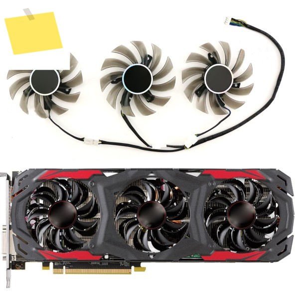 파워컬러 RX 570 그래픽 카드 냉각 팬, 4GB 붉은 악마 GA81B2U T128010SU 제품 이미지