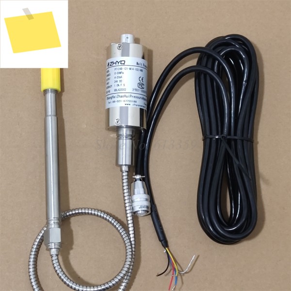ZHYQ PT124B-121-30MPA-M14 유연한 스템 용융 압력 트랜스미터 센서 출력 4-20mA 또는 0-10V케이블 포함 제품 이미지