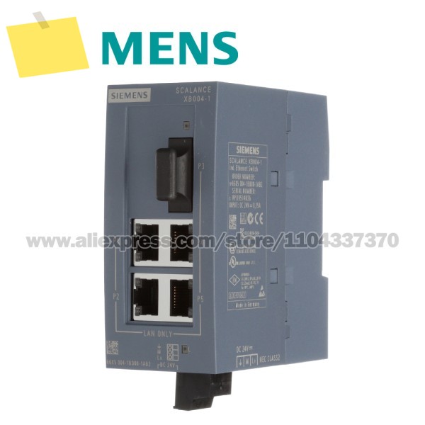 SIEMENS SCALANCE XCB004 10100Mbps용 스마트 비관리형 산업용 이더넷 스위치 6GK5004-0BA00-1AB2 제품 이미지
