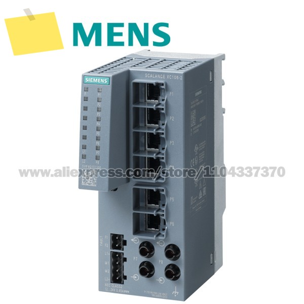 SIEMENS SCALANCE XC106-2, 비관리형 IE 스위치, 6x 10100 Mbits RJ45 포트 6GK5106-2BB00-2AC2 제품 이미지