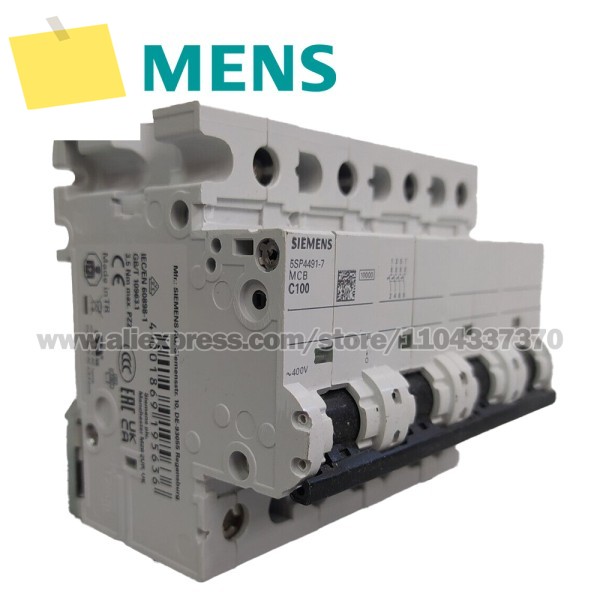 SIEMENS 소형 회로 차단기 400V 10kA, 4극, C, D=70mm 5SP4491-7 제품 이미지