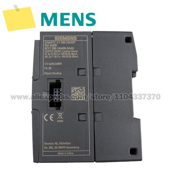 SIEMENS SIMATIC S7-200 아날로그 IO SM AM06, 4 AO, 0..10V, +-5V, 6ES7288-3AM06-0AA0 제품 이미지