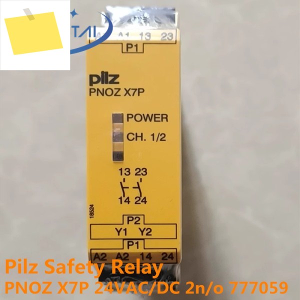 Pilz 안전 릴레이, PNOZ X7P, 24VACDC, 2no, 777059, 새제품 제품 이미지