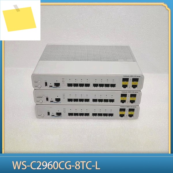 데스크톱 음소거 스위치 WS-C2960CG-8TC-L, 시스코 8 포트 풀 기가비트 + 2 광학 1 개 제품 이미지