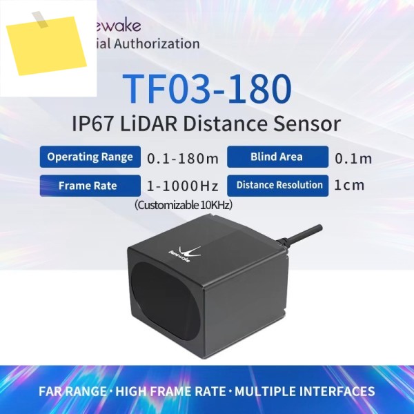 Benewake TF03-180 장거리 라이더 센서, IP65, 10KHz, 80m 범위 모듈, 지지대 CAN,UARTRS485,RS232 4-20mA 제품 이미지