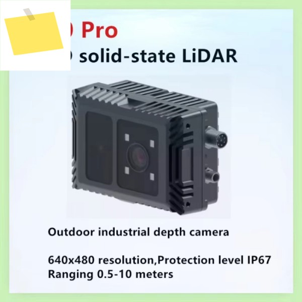 CS40pro 3D ToF 솔리드 스테이트 라이더 센서, 트루 센스 깊이 카메라, AI 인식 기능 지원, 야외 강광 10m 제품 이미지