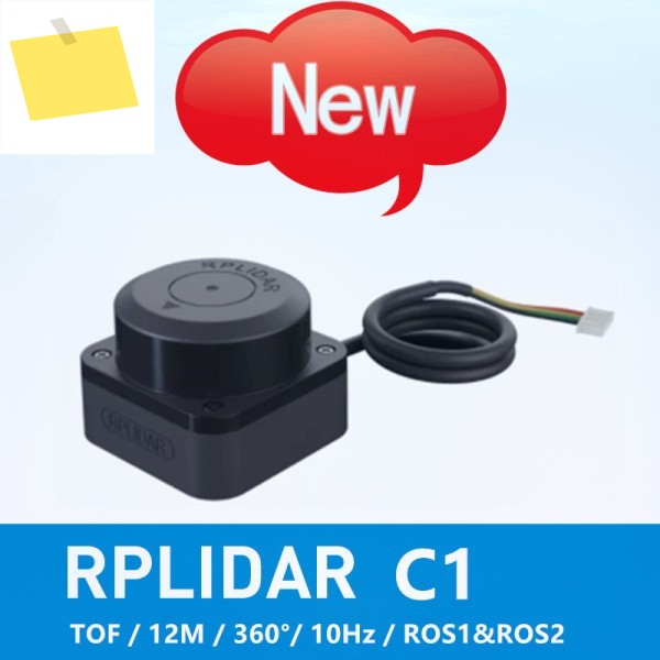 SLAMTEC RPLIDAR C1 라이더 센서, TOF, 로봇 포지셔닝, 매핑, 내비게이션, 장애물 회피용, 360 ° 스캐닝 범위, 12m 제품 이미지