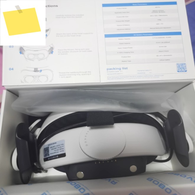 메타 퀘스트 3S 마그네틱 배터리 팩 엘리트 교체 BOBVR M3 프로 헤드 액세서리 호환 제품 이미지