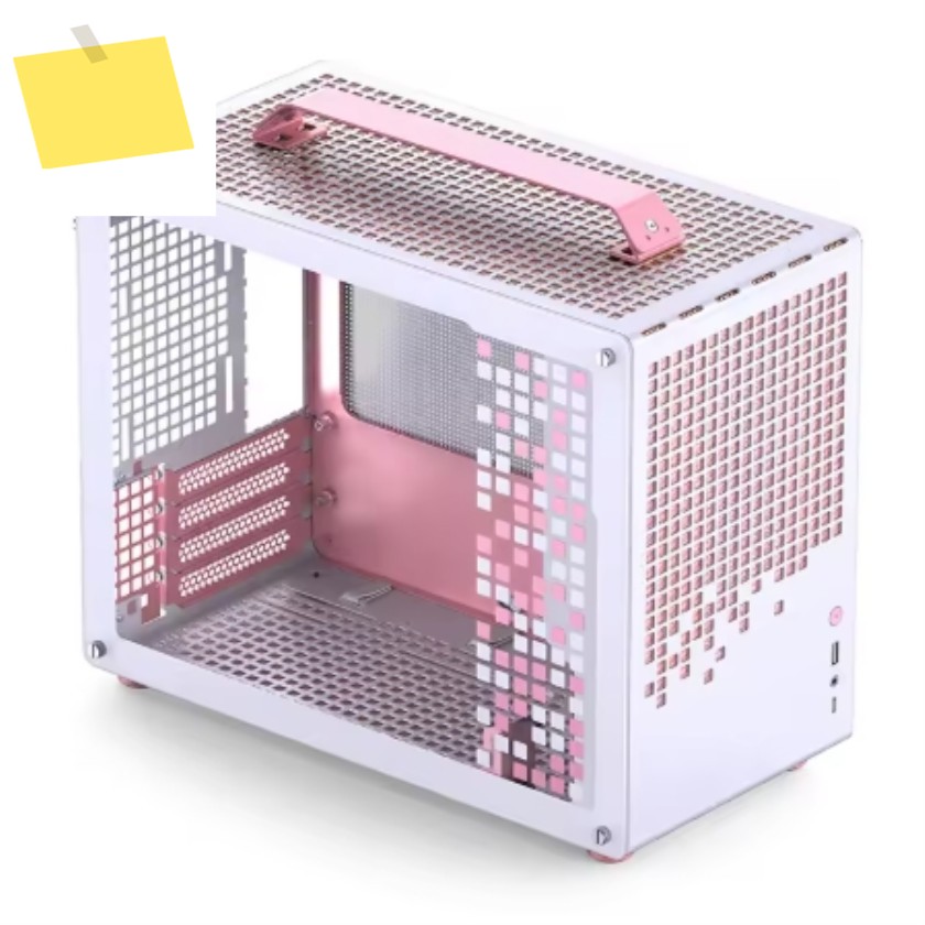 JONSBO Z20 오렌지 블랙 MATX 섀시 분리형 핸들 케이스 163mm 공냉식 그래픽 카드 Type-C 데스크탑 소형 공간 제품 이미지