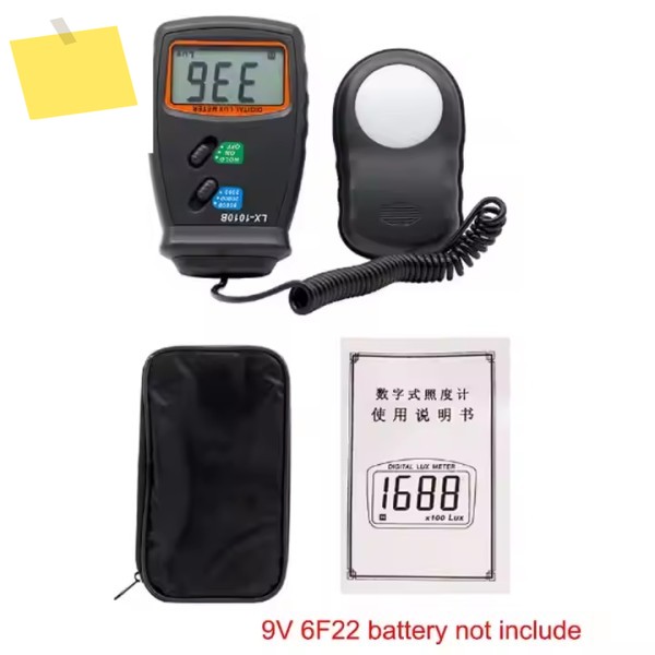 LX1010B 조도계 3 범위 디지털 LCD 50,000 럭스 미터 Luxmeter 보관 가방 포함 새제품 제품 이미지