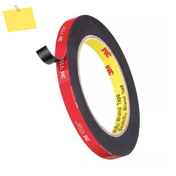 3M VHB 헤비듀티 장착 테이프 5925F 검정색, 25.0 밀, 6mmX36YD롤, Dropshipping 제품 이미지