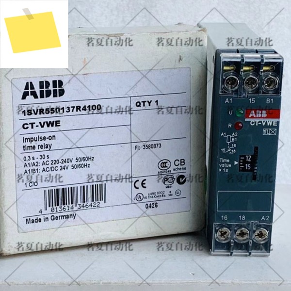 오리지널 ABB 타임 릴레이 CT-VWE, 1SVR550137R4100 1co 0.3-30's 제품 이미지