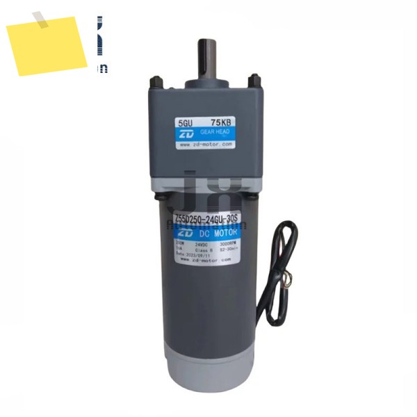 24V 250W 고전력 마이크로 DC 기어 모터 Z55D250-24GN-30S+5GU75K 제품 이미지