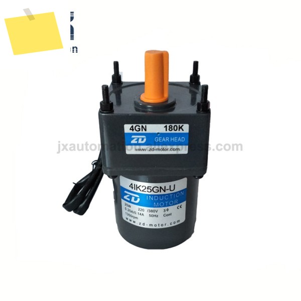 ZD AC 기어 모터, 4IK25GN-U-4GN18K4GN20K36K 25W, 3 상 6 선 220V380V, 수지 건조기용 유도 제품 이미지
