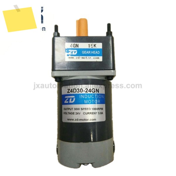 ZD 30W 24VDC 기어 모터 Z4D30-24GN 4GN15K 3~200K 선택 가능 제품 이미지