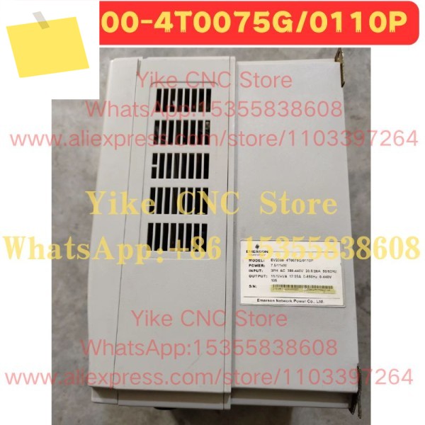 최신 견적 사용된 에머슨 EV2000-4T0075G0110P 주파수 변환기 7.5KW 기능 테스트 완료 제품 이미지