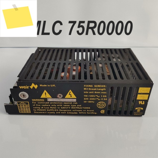 Weir SMLC 75R0000 전원 공급 장치 110-120V 0.9A용 90% 새 정품 제품 이미지