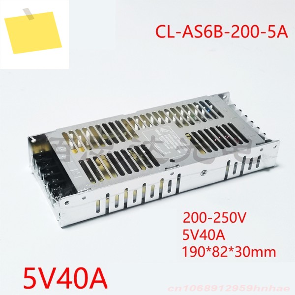 LED 전원 공급 장치 CL-AS6B-200W-5A 5V 40A 200W용 새 정품 제품 이미지