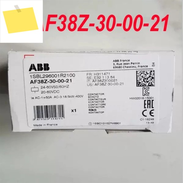 ABB AF38Z-30-00-21 1SBL296001R2100용 100% 새 정품 제품 이미지