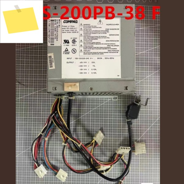 COMPAQ 486 DPS-200PB-38 F PA-4151-4C용 분해형 전원 공급 장치 새것처럼 작동 1개 제품 이미지