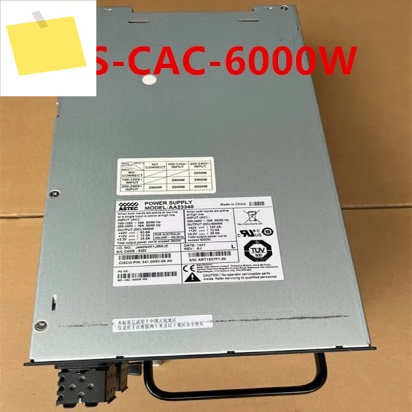 CISCO 6000W 전원 공급 장치 341-0092-06 AA23340용 거의 새 제품과 같은 새것처럼 작동함 1개 제품 이미지
