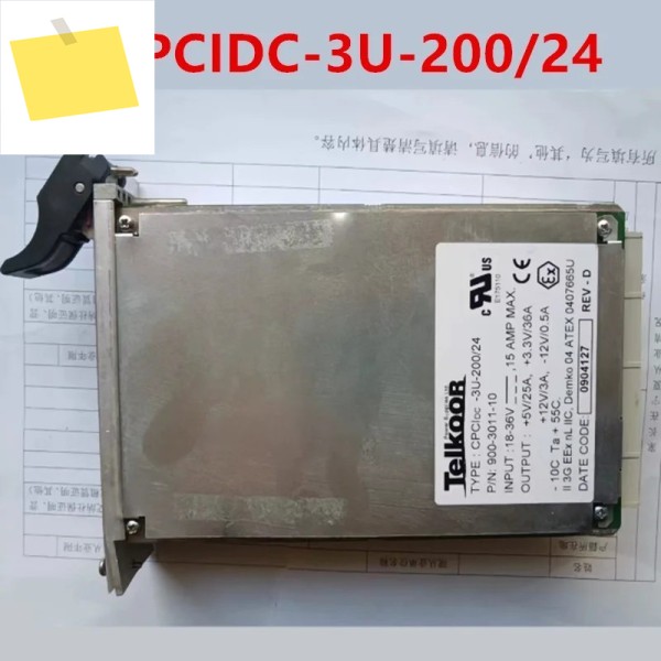TELKOOR 200W CPCIDC-3U-20024 900-3011-10 32V6.3A 원래 전원 공급 장치 분해 새것처럼 작동 1개 제품 이미지