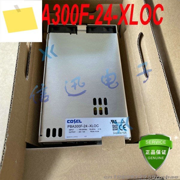 100% 새 정품 Cosel AC100-240V 14A 24V 300W 전원 공급 장치 PBA300F-24-XLOC XLOC 1개 제품 이미지